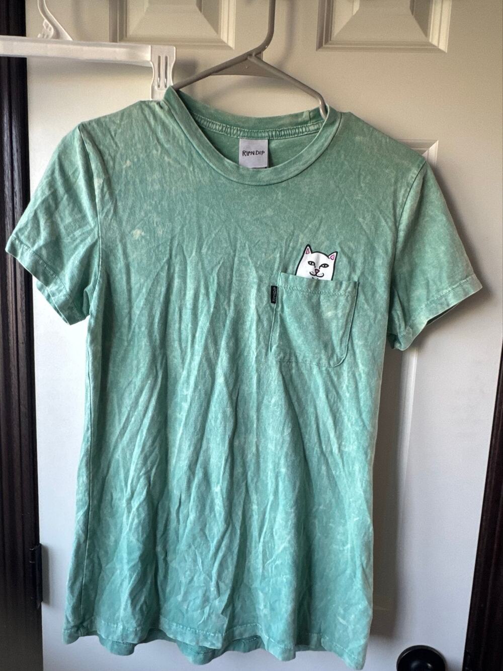 RIPNDIP Lord Nermal Pocket T-Shirt Sage / Mineral Wash Green Medium